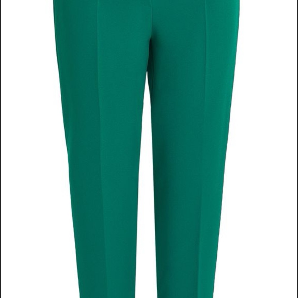 Marina Rinaldi Green Structured Trousers